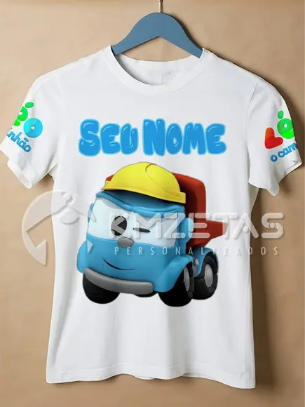 Blusa Léo o Caminhão Infantil Adulto Personalizada