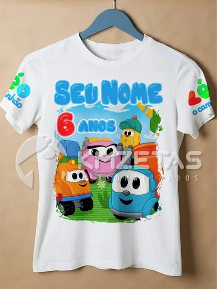 Blusa Léo o Caminhão T-shirt Unissex Camiseta Personalizada