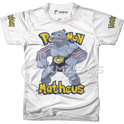 Blusa Machoke Pokemon Infantil Adulo Personalizada