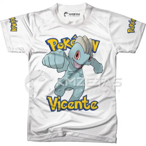 Blusa Machop Pokemon Infantil Adulo Personalizada