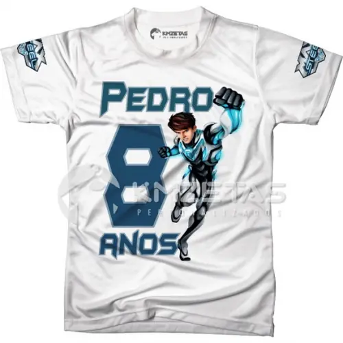 Blusa Max Steel Aniversário Personalizada