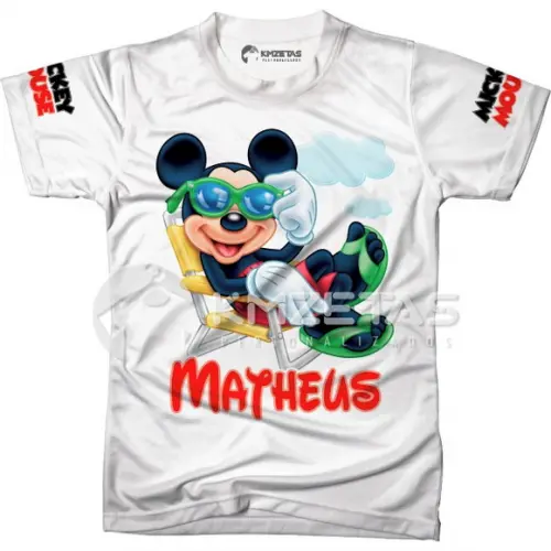Blusa Mickey Mouse Infantil Adulto Unissex Personalizada