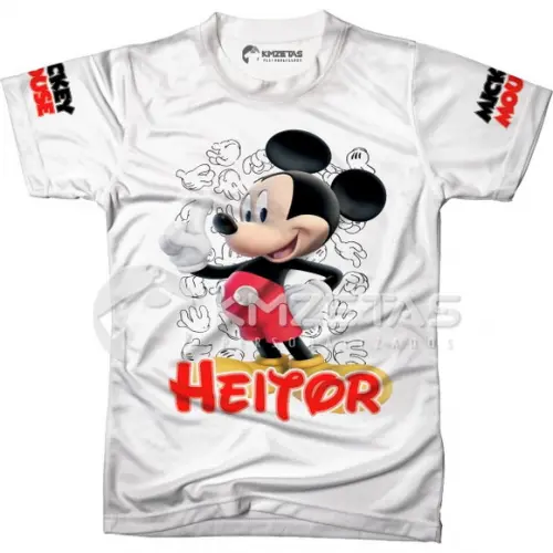 Blusa Mickey Mouse Infantil Adulto Personalizada