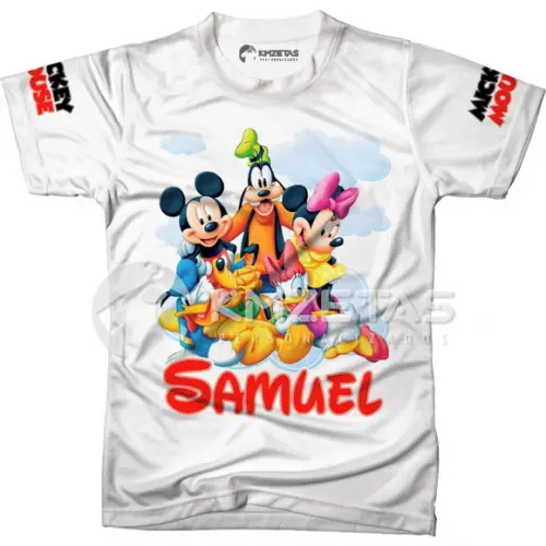 Blusa Mickey Mouse Turma Disney Personalizada
