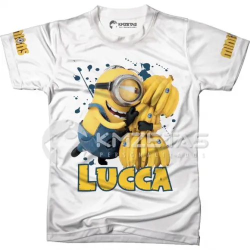 Blusa Minions Bananas Infantil Adulto Unissex Personalizada