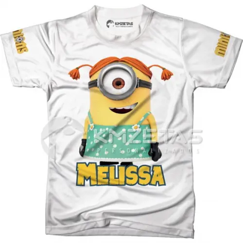 Blusa Minions Menina Camiseta Feminina Personalizada