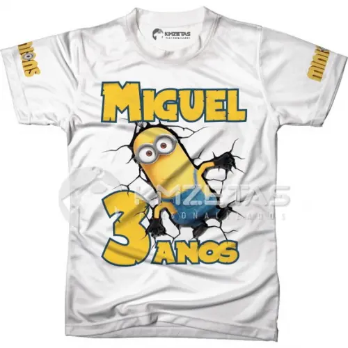 Blusa Minions Kevin Infantil Adulto Unissex Personalizada