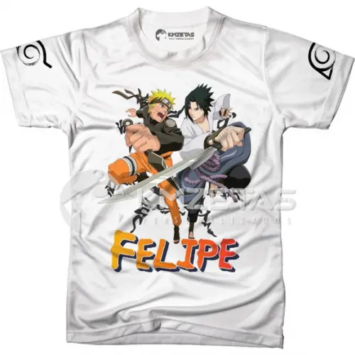 Blusa Naruto Anime Geek Infantil Adulto Personalizada