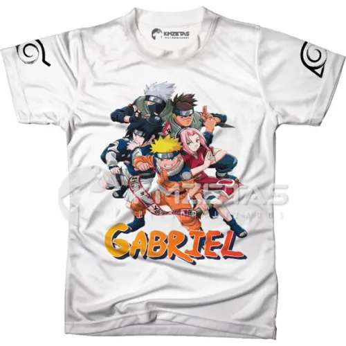Blusa Naruto Anime Geek Infantil Adulto Personalizada
