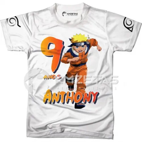 Blusa Naruto Anime Geek Infantil Adulto Personalizada