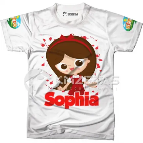 Blusa Narizinho Sitio do Picapau Amarelo Personalizada