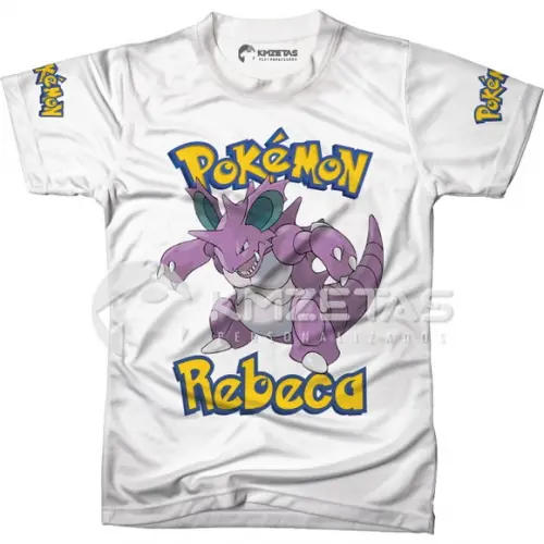 Blusa Nidoking Pokemon Infantil Adulo Personalizada
