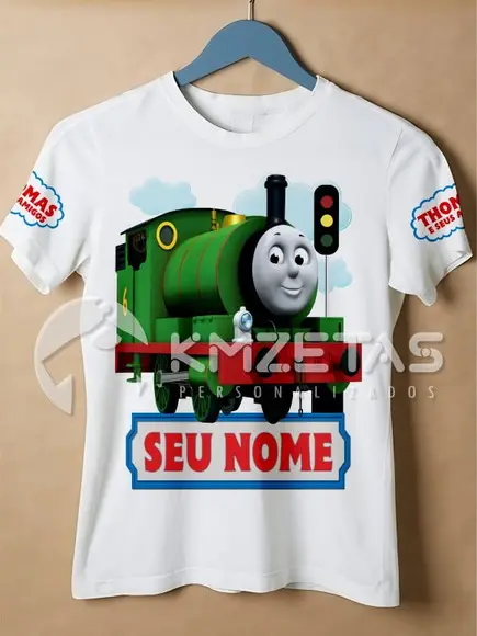 Blusa Percy Thomas Amigos Infantil Adulto Personalizada