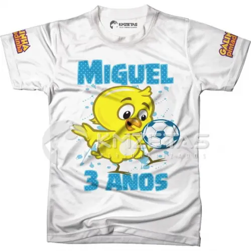 Blusa Pintinho Galinha Pintadinha Festa Personalizada