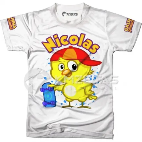Blusa Pintinho Amarelinho Galinha Pintadinha Personalizada