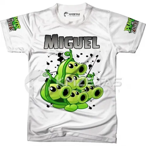Blusa Plants Vs Zombies Game Jogo Personalizada