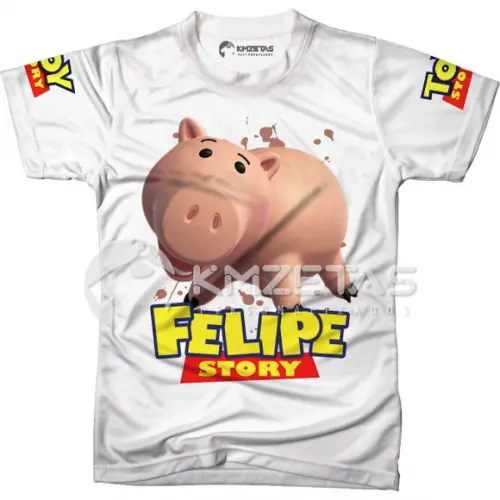 Blusa Porquinho Toy Story Woody Buzz Lightyear Jessie