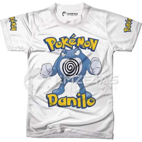 Blusa Poliwrath Pokemon Infantil Adulo Personalizada