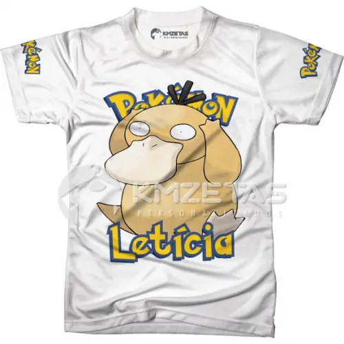 Blusa Psyduck Pokemon Infantil Adulo Personalizada