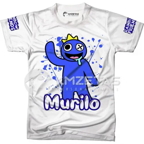 Blusa Rainbow Friends Blue Azul Personalizada