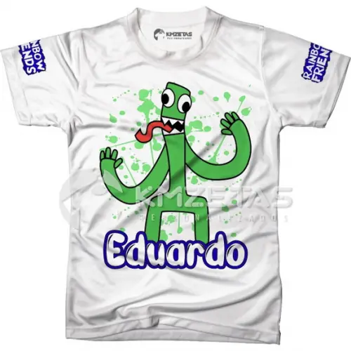 Blusa Rainbow Friends Green Verde Personalizada