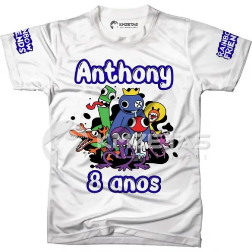 Blusa Rainbow Friends Festa Infantil Personalizada