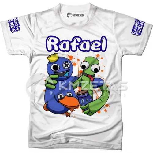 Blusa Rainbow Friends Infantil Camisa Personalizada