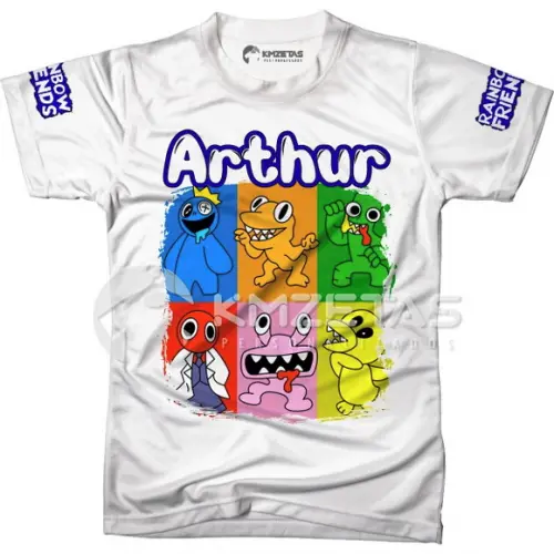 Blusa Rainbow Friends Jogo Game Infantil Personalizada