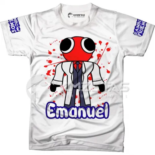Blusa Rainbow Friends Red Vermelho Personalizada