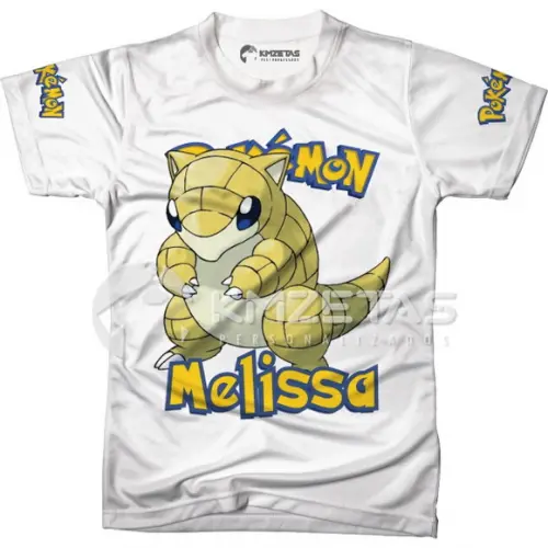Blusa Sandshrew Pokemon Infantil Adulo Personalizada