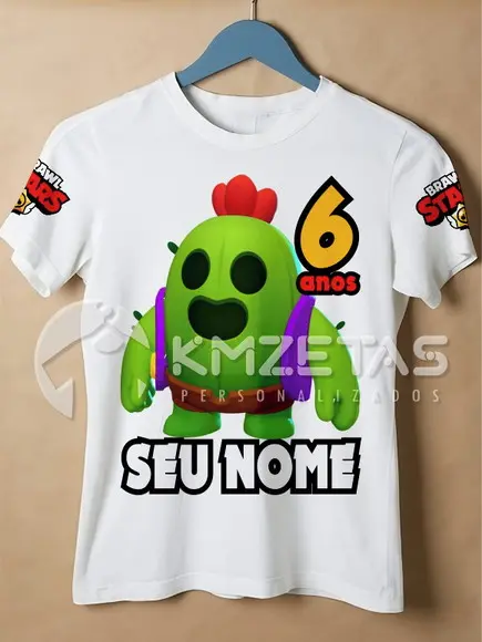 Blusa Spike Brawl Stars Game Camisa Personalizada Unissex