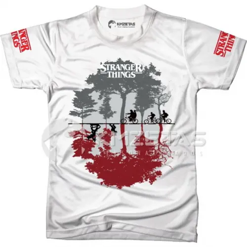 Blusa Stranger Things Camisa Camiseta Adulto Infantil