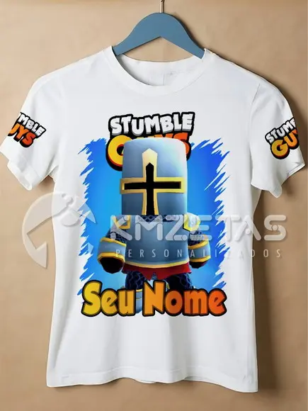 Blusa Stumble Guys Cavaleiro Crusade Game Jogo Personalizada