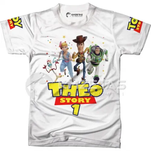 Blusa Toy Story 4 Woody Buzz Betty Garfinho Personalizada