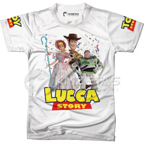 Blusa Toy Story 4 Infantil Woody Buzz Betty Personalizada