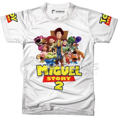 Blusa Toy Story Festa Infantil Aniversario Personalizada
