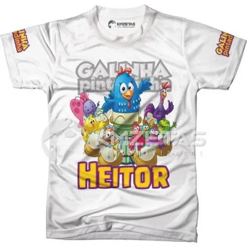 Blusa Turma da Galinha Pintadinha Personalizada
