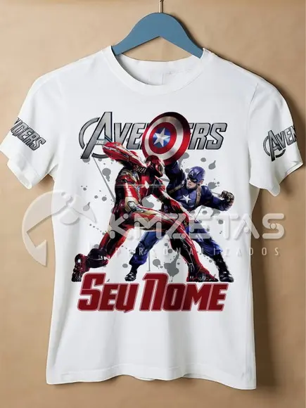 Blusa Vingadores Avengers Camisa Guerra Civil