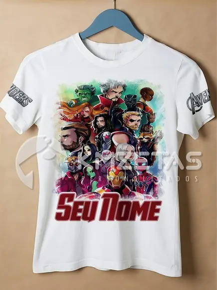 Blusa Vingadores Avengers Camisa Guardiões da Galáxia