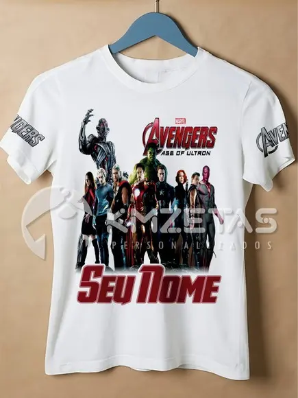 Blusa Vingadores Avengers Camisa Era de Ultron