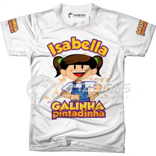 Blusa Viva Mariana Galinha Pintadinha Personalizada