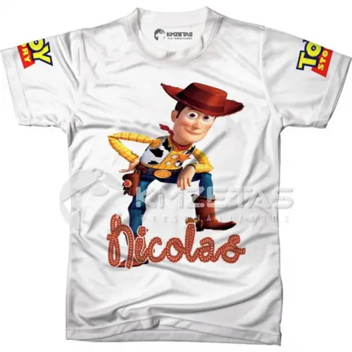 Blusa Woody Toy Story Buzz Lightyear Jessie Personalizada