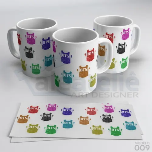 Caneca Bts Kpop Bangtan Boys Bias Logo Army Personalizada