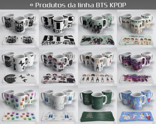 Caneca Bts Kpop Bangtan Boys Bias Logo Army Personalizada