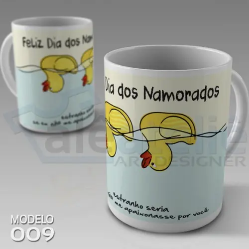 Caneca Dia dos Namorados Estranho seria não me Apaixonar