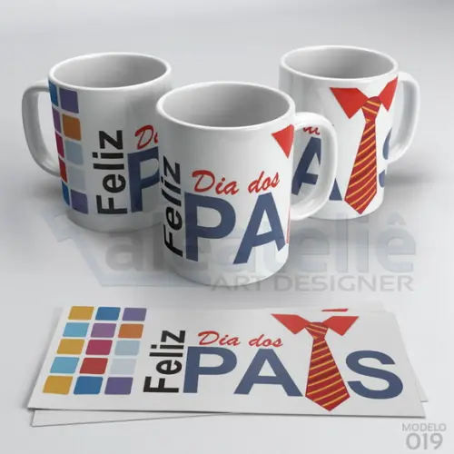 Caneca Dia dos Pais Personalizada - Feliz Dia dos Pais