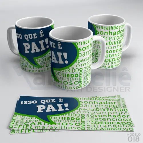 Caneca Dia dos Pais Personalizada - Isso que é Pai