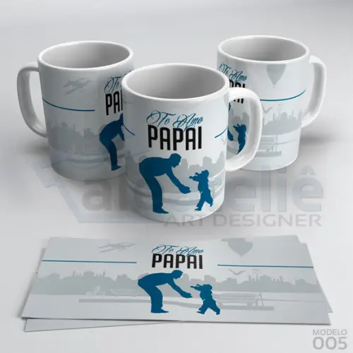 Caneca Dia dos Pais Personalizada - Obrigado Pai