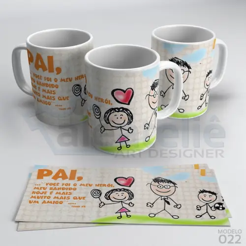 Caneca Dia dos Pais Personalizada - Pai Muito Mais que Amigo
