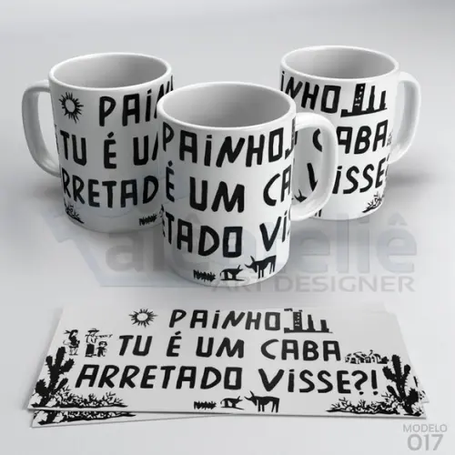 Caneca Dia dos Pais Personalizada - Painho Cabra Arretado
